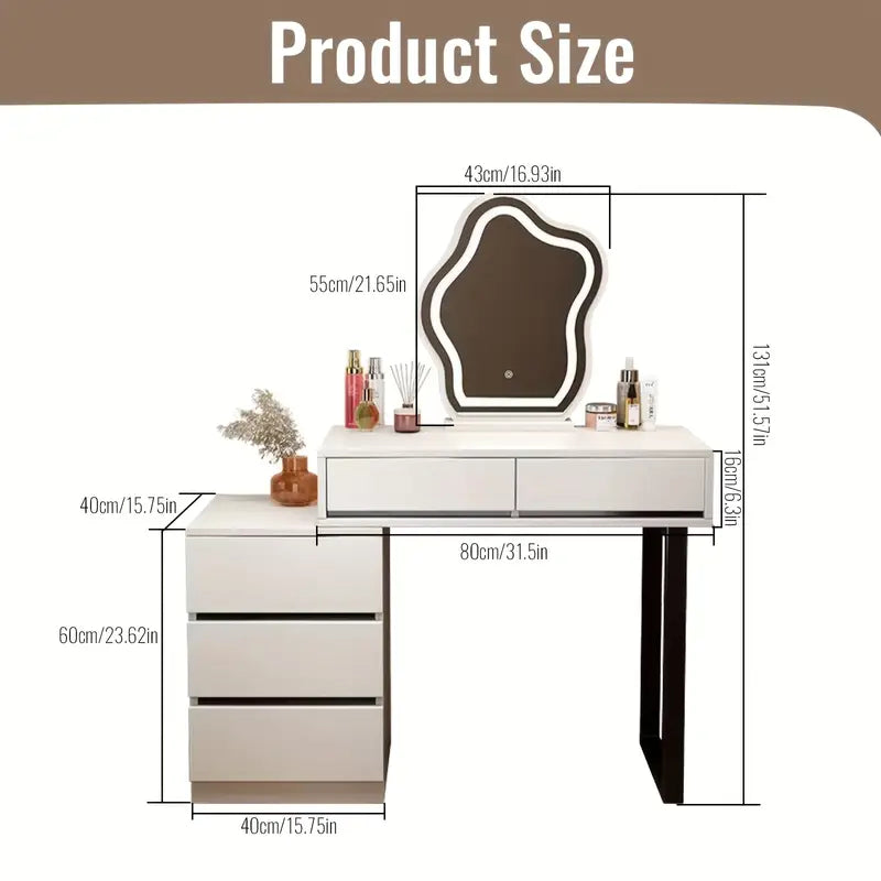 Sminkbord med Spegel – Maison Belle Vanity