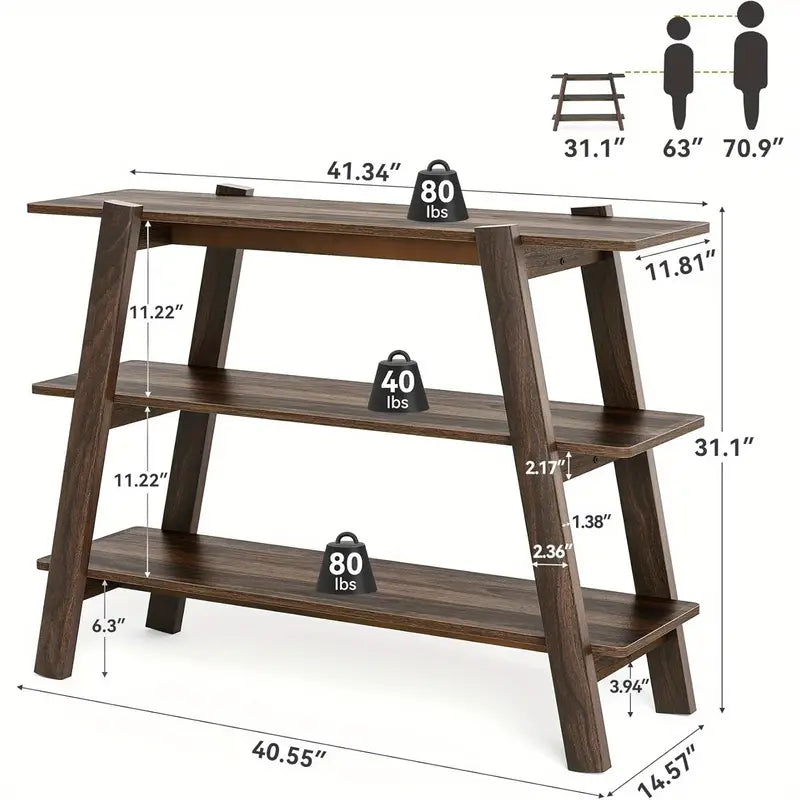 Konsolbord i Rustik Brun 105 cm