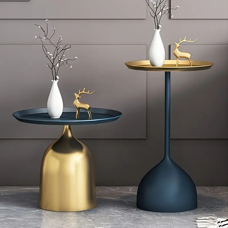 Sidobord i Guld – Art Deco Design, Finns i Två Höjder