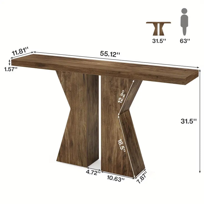 Konsolbord med K-formad Ram – 40 cm