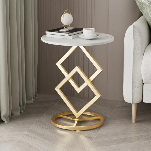 Sidobord med Geometrisk Design